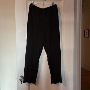 Everlane black crinkle pants Medium